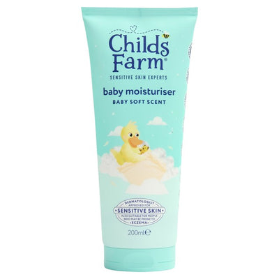 Crème hydratante pour bébé Childs Farm Baby Moisturiser parfum bébé doux pour peau de bébé 200ml