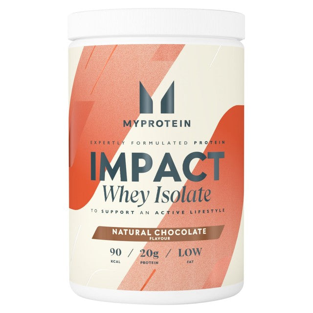 My Protein Natural Chocolate Flavour whey protein powder 480g, imported from the UK