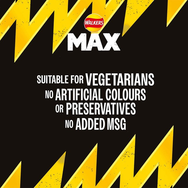 Walkers Max Strong Jalapeno & Cheese crisps 140g (British brand)