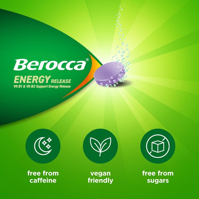 Berocca Blackcurrant energy vitamin effervescent tablets 45 tablets - British product