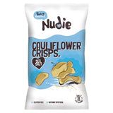 Nudie cauliflower crisps with sea salt 80g, imported from the UK