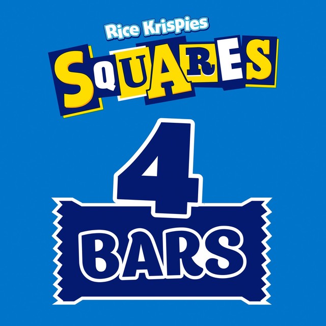 Kellogg's Rice Krispies Squares Marshmallow Snack Bars 4x28g, UK version