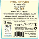 Del Duque Amontillado Sherry 30 Year Old 37.5cl - British product