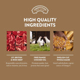 Griffiths beef dry dog food 3kg - British product