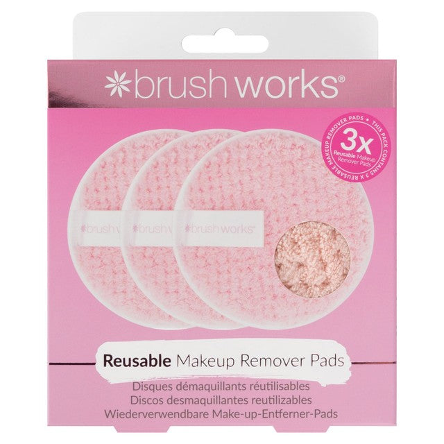 Brushworks HD reusable makeup remover pads 3 pack (British brand)