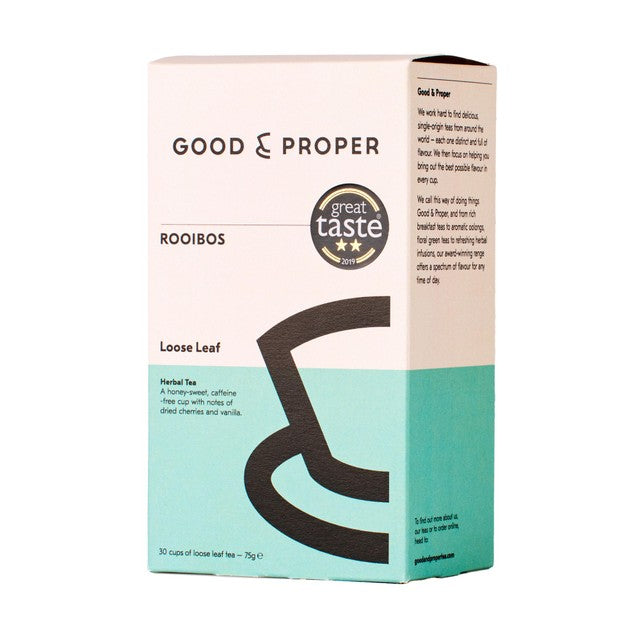 Good & Proper Tea loose leaf rooibos tea 75g, UK version