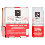 Aqua Carpatica strawberry and elderflower flavoured sparkling water 4 x 330ml - British product