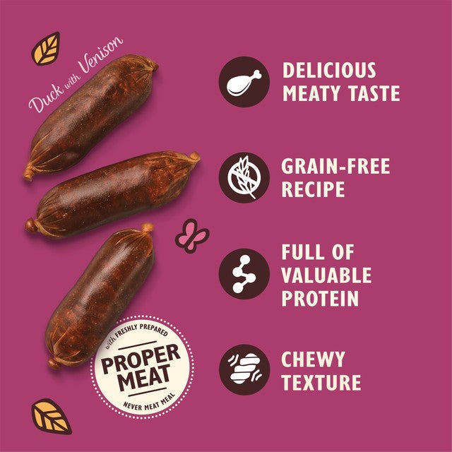 Lily's Kitchen Duck & Venison Sausages 70g, UK version