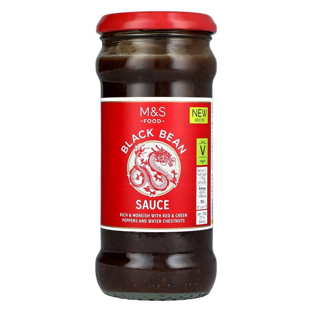 M&S black bean sauce 340g, imported from the UK