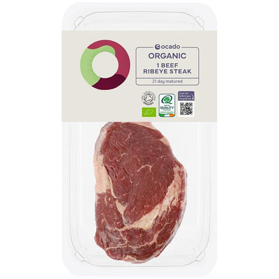 Ocado Bio 1 Rinder-Ribeye-Steak 225g