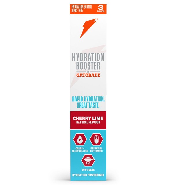 Gatorade cherry lime hydration booster sachets - British product