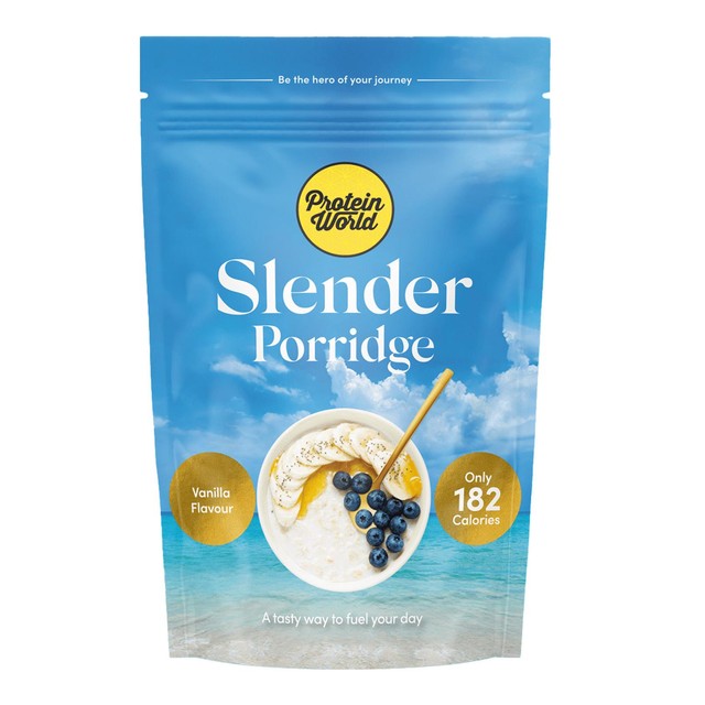 Protein World Slender Porridge Vanilla Porridge 1100g, imported from the UK