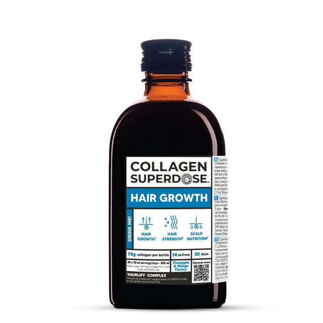 Minerva Collagen Superdose hair growth supplement 30-day supply - British product