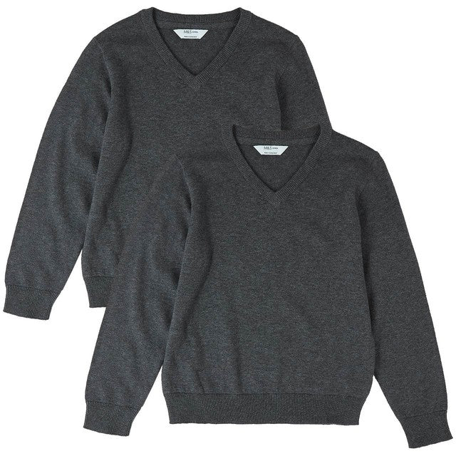 M&S grey children's cotton jumper 4-5 years, imported from the UK