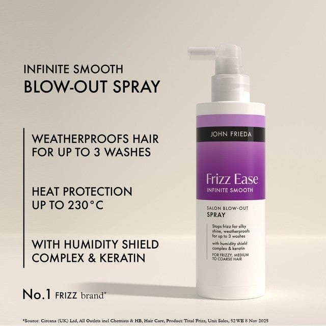 John Frieda Frizz Ease Infinite Smooth Blow Out Spray - British product