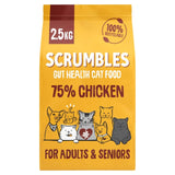 Scrumbles Adults and Seniors Gluten Free Chicken Dry Cat Food 2.5kg (British brand)