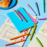 Paper Mate scented felt tip pens with 0.7mm fibre tip and 12 colours, imported from the UK