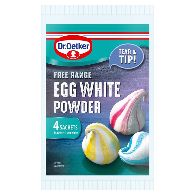 Dr Oetker egg white powder sachets 20g - British product