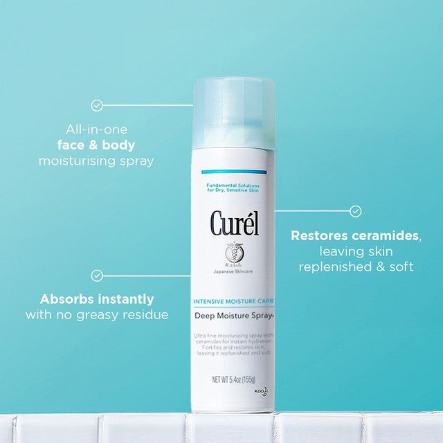 Curel deep moisture spray for dry sensitive skin, UK version