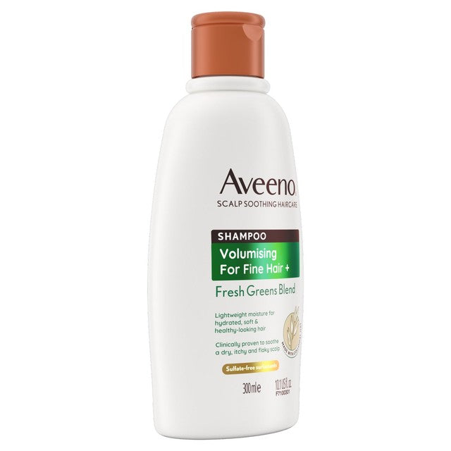 شامبو Aveeno Volumising Fresh Greens 300 مل، مستورد من المملكة المتحدة