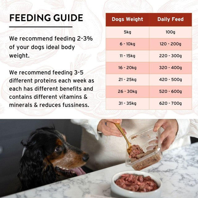Benyfit Natural beef and tripe raw dog food 1kg - British product