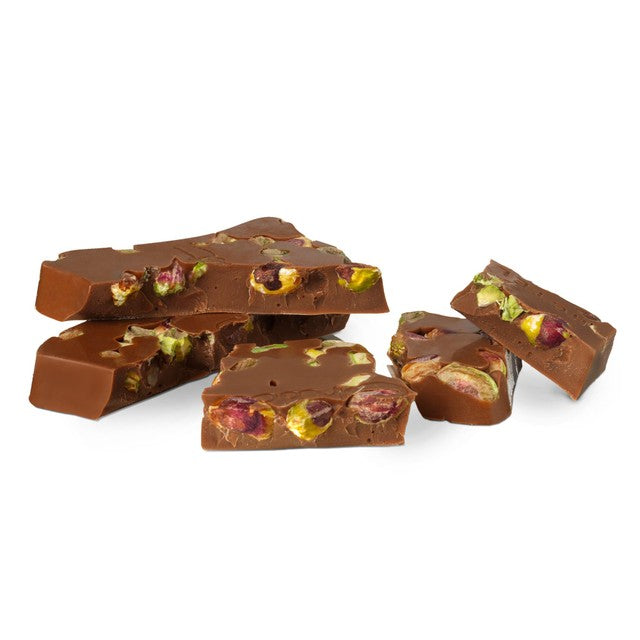 Hotel Chocolat pistachio milk chocolate slab 100g, UK version