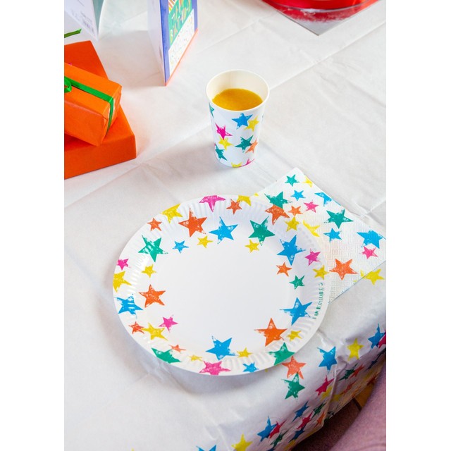 Talking Tables star paper plates 23cm (British brand)