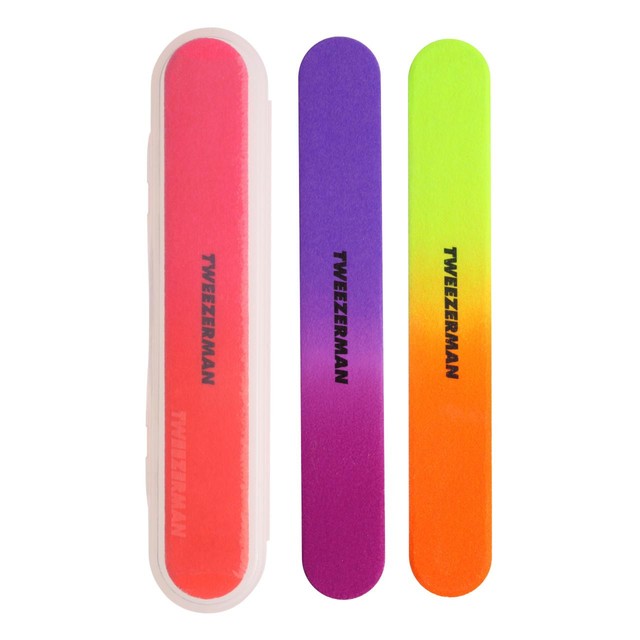 Tweezerman neon nail files (British brand)