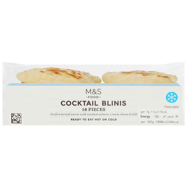 M&S cocktail blinis 112g - British product