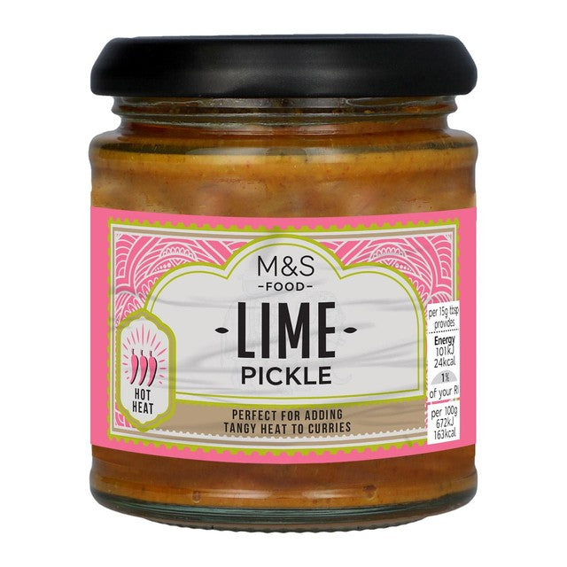M&S lime pickle 180g, imported from the UK