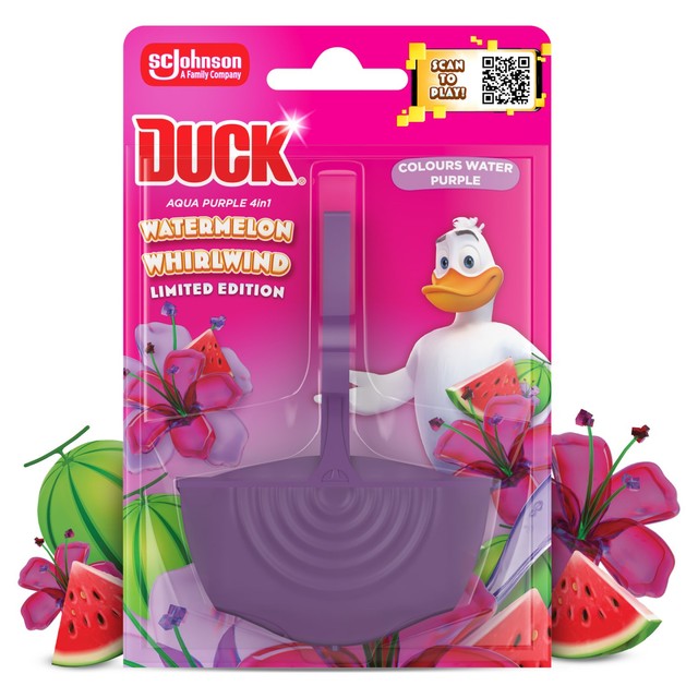 Toilet Duck Watermelon Whirlwind rim block cleaner - British product