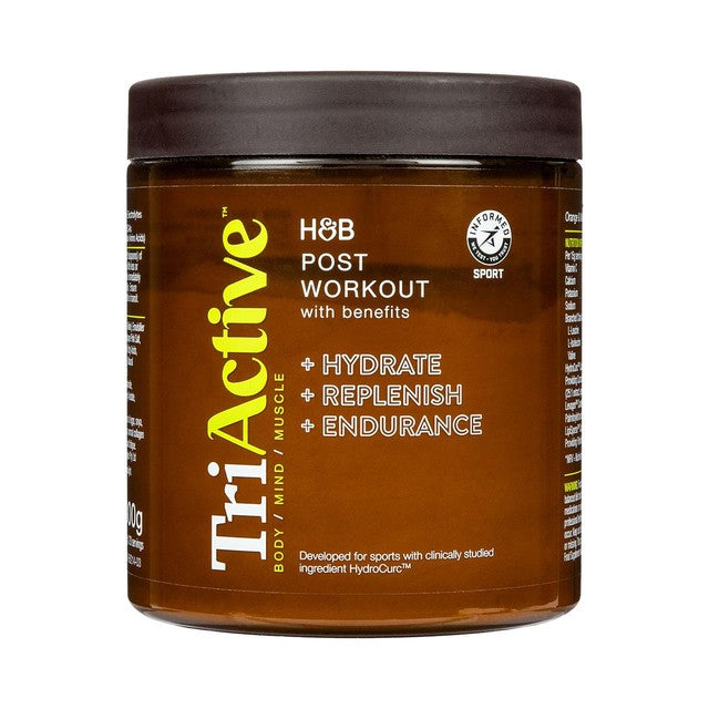 Holland & Barrett TriActive Post Workout Blend orange and mango (British brand)