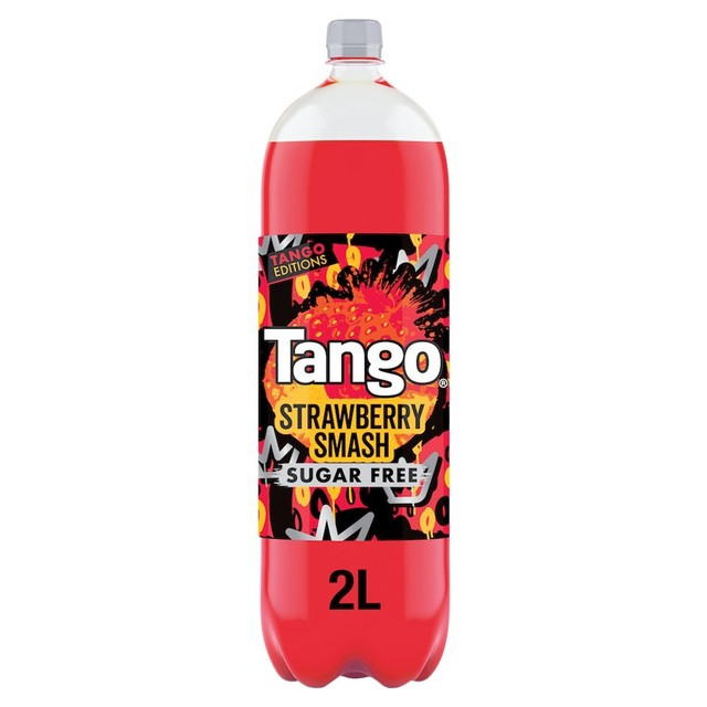 Tango Strawberry Smash sugar-free soft drink 2L (British brand)