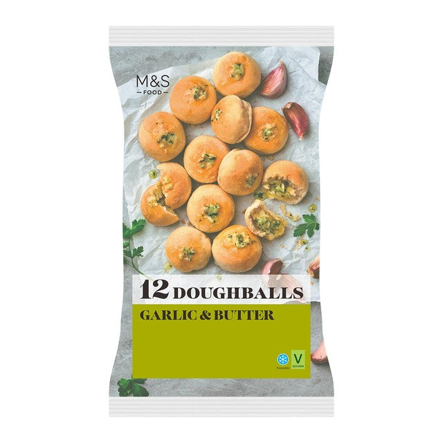 M&S garlic butter doughballs 180g, imported from the UK