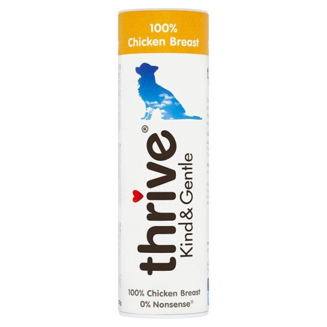 Thrive Kind and Gentle 100% Chicken Breast Dog Treats 25g (British brand)