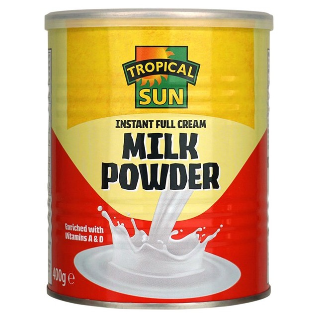 Tropical Sun dried whole milk powder 400g (British brand)