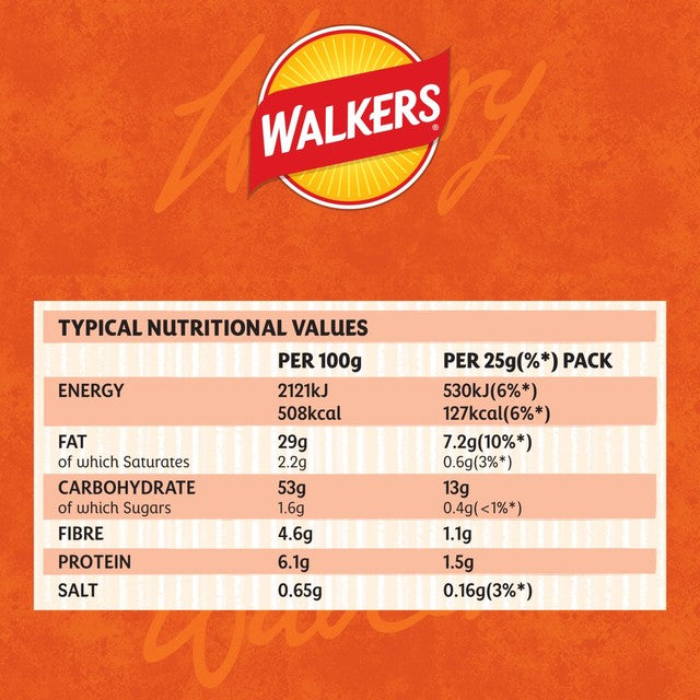 Walkers Roast Chicken crisps 6 bags (British brand)