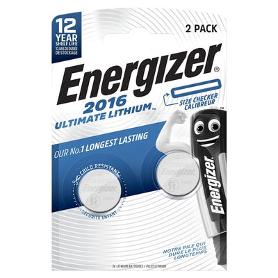 Energizer CR2016 Lithium-Knopfzelle 2er-Pack