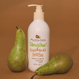 My Little Coco aloe and pear bath and body bubbles, imported from the UK