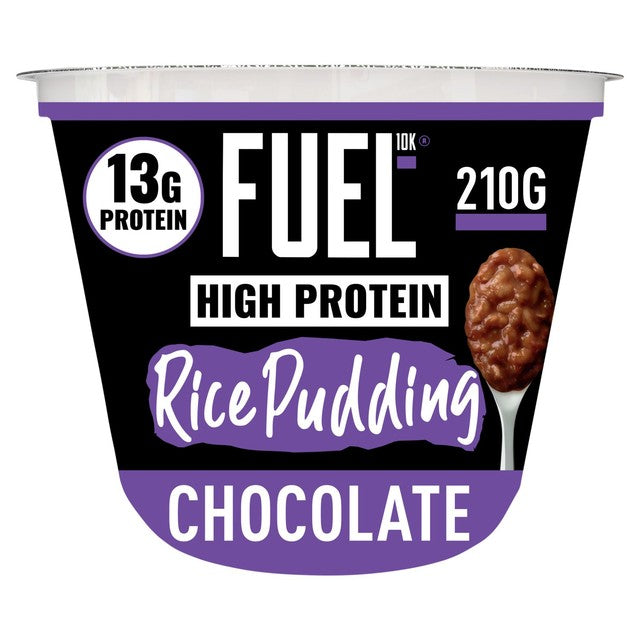 FUEL10K chocolate flavour rice pudding 210g (British brand)