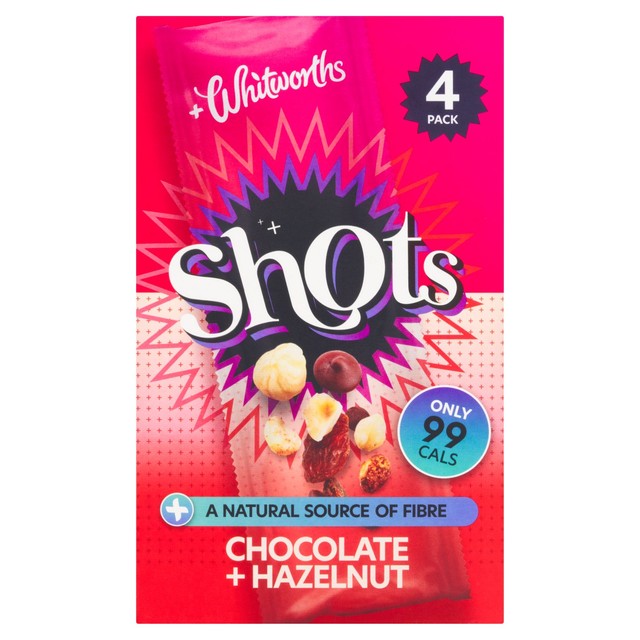 Whitworths Chocolate Hazelnut snack bar 4 x 25g (British brand)