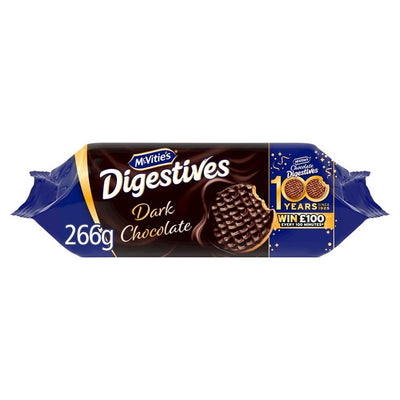 McVitie's Digestives Biscuits Chocolat Noir 266g