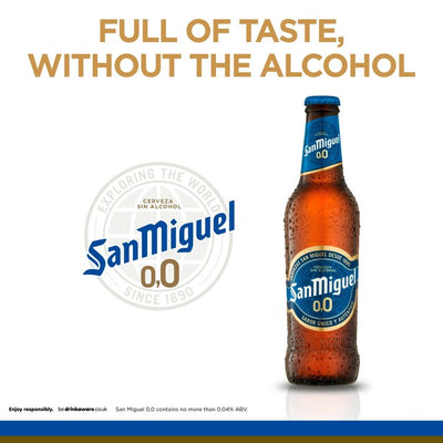 Bière Lager espagnole sans alcool 4 x 330 ml Bouteilles