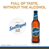 San Miguel alcohol-free Spanish lager beer 4 x 330ml bottles (British brand)