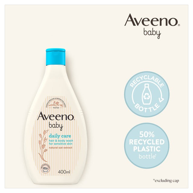 Aveeno baby hair and body wash for sensitive skin 400ml - British product