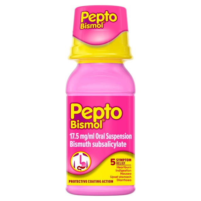 Pepto Bismol stomach remedy liquid original flavour - British product