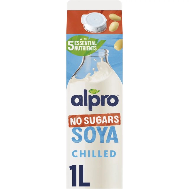 Alpro Soya No Sugar dairy-free drink 1L - British product