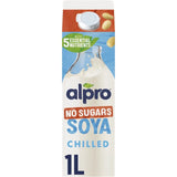 Alpro Soya No Sugar dairy-free drink 1L - British product