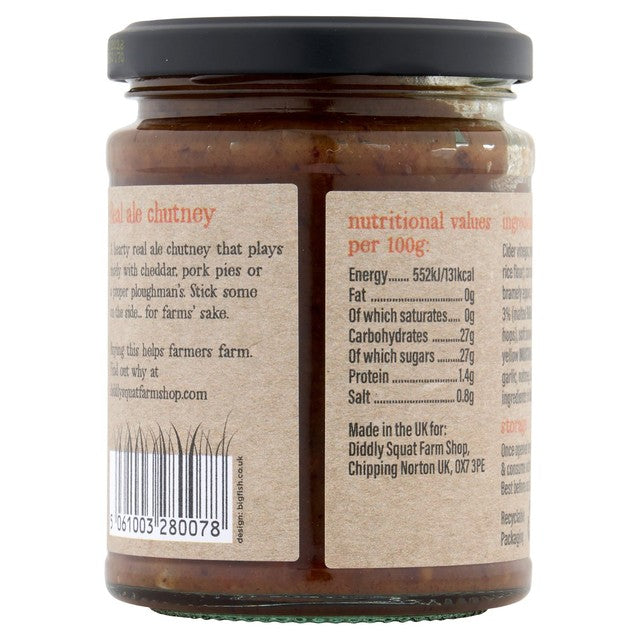 Diddly Squat Farm Real Ale Chutney, imported from the UK