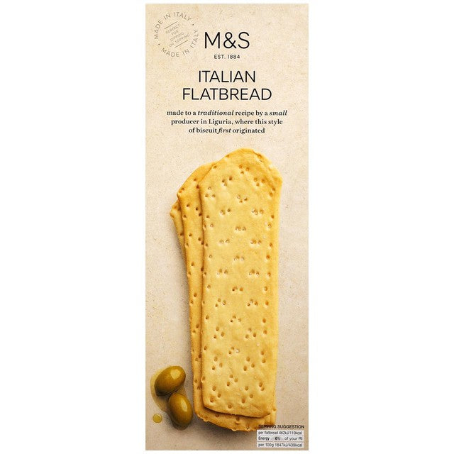 M&S Italian flatbread 150g, imported from the UK